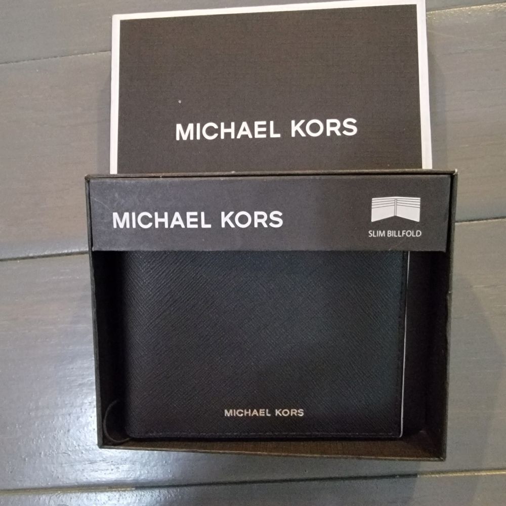 ššALERT Michael Kors Men's BlackāJet Set Signature Andy Billfold Pocket - Picture 6 of 15